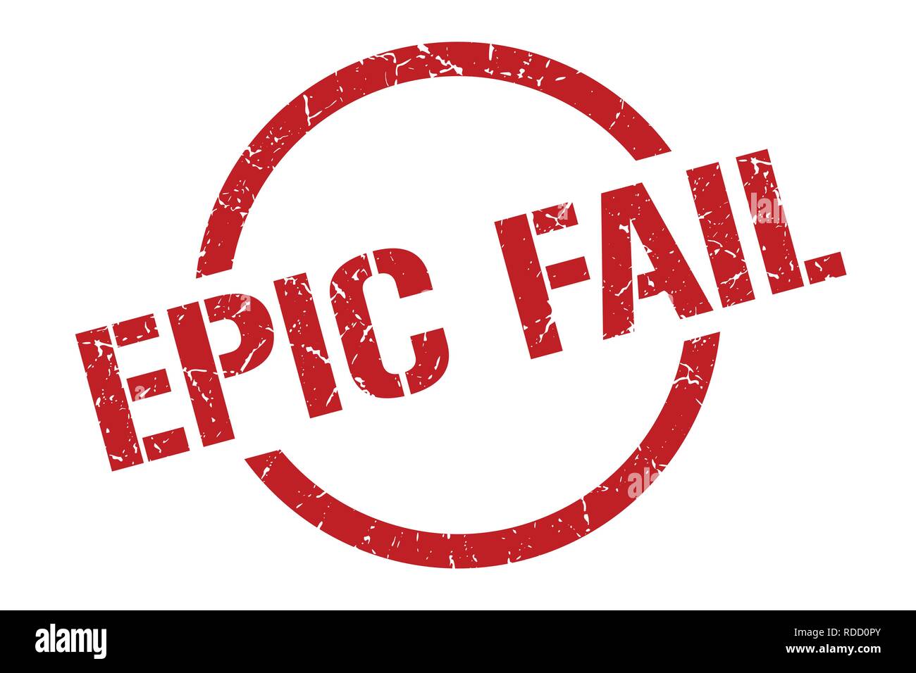epic fail red round stamp Stock Vector Image & Art - Alamy