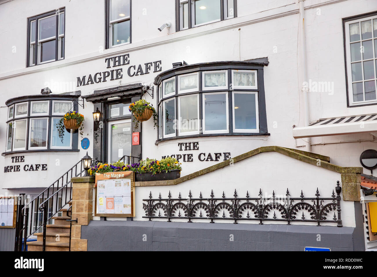 The Magpie cafe and restaurant in Whitby selling famous fish and chips,Whitby,Yorkshire,England,Great Britain Stock Photo