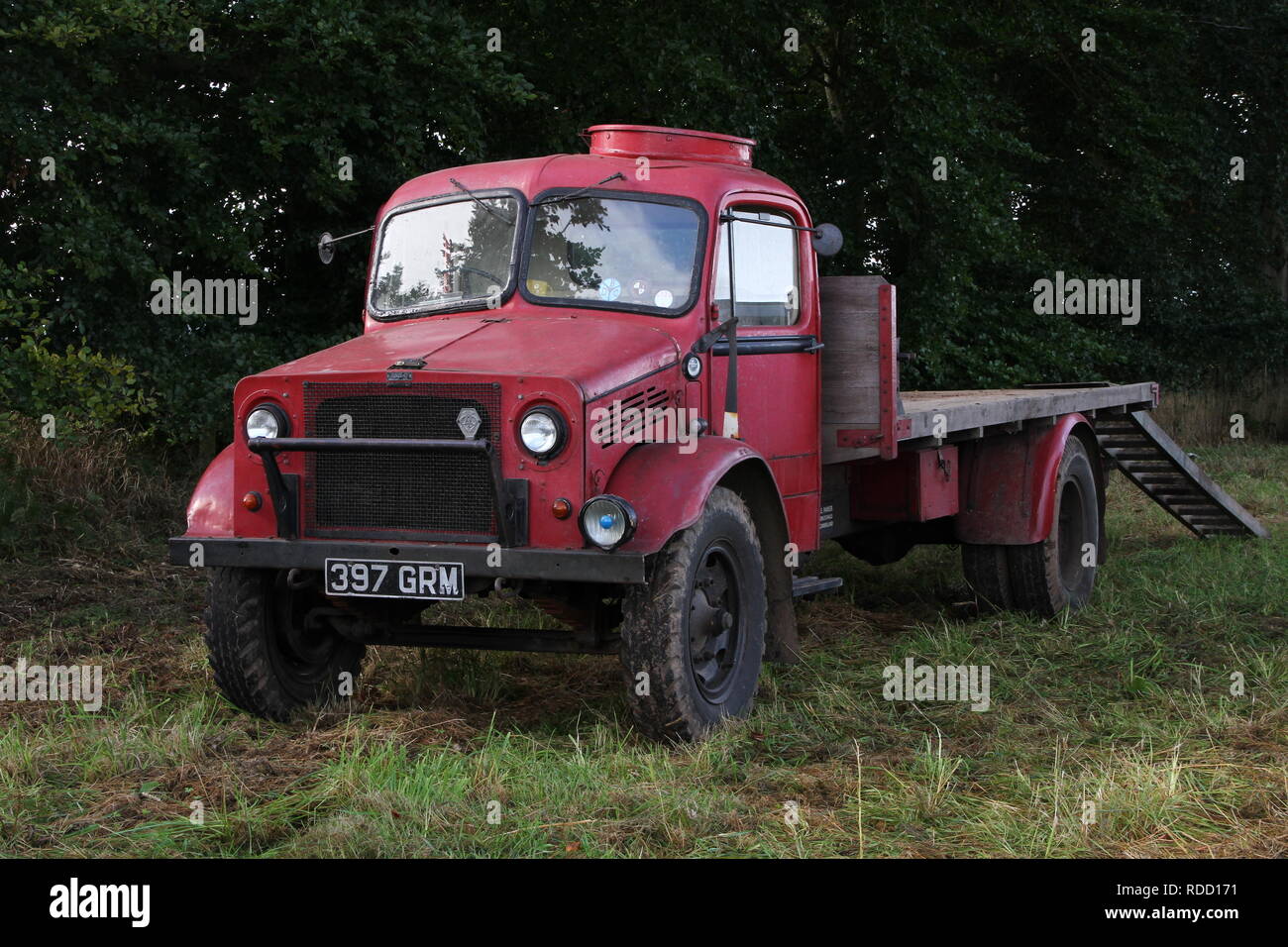 Bedford WD tractor- reg no: 397 GRM Stock Photo