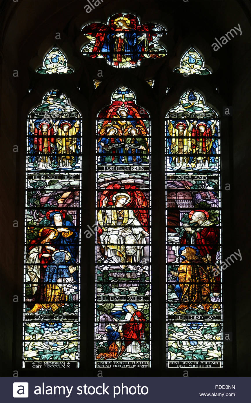 Stained Glass Window St Peter High Resolution Stock Photography and
