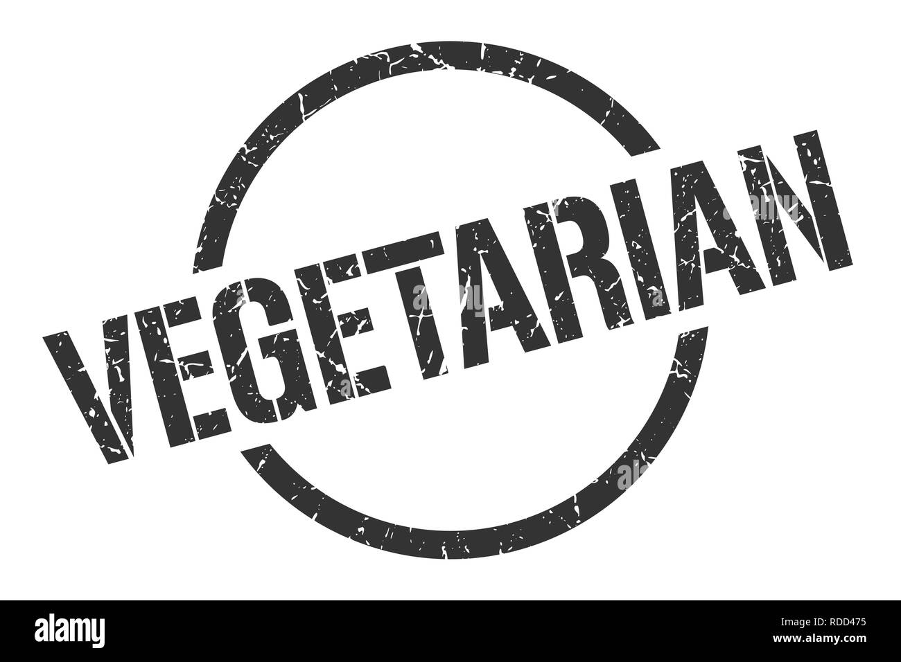 vegetarian black round stamp Stock Vector Image & Art - Alamy