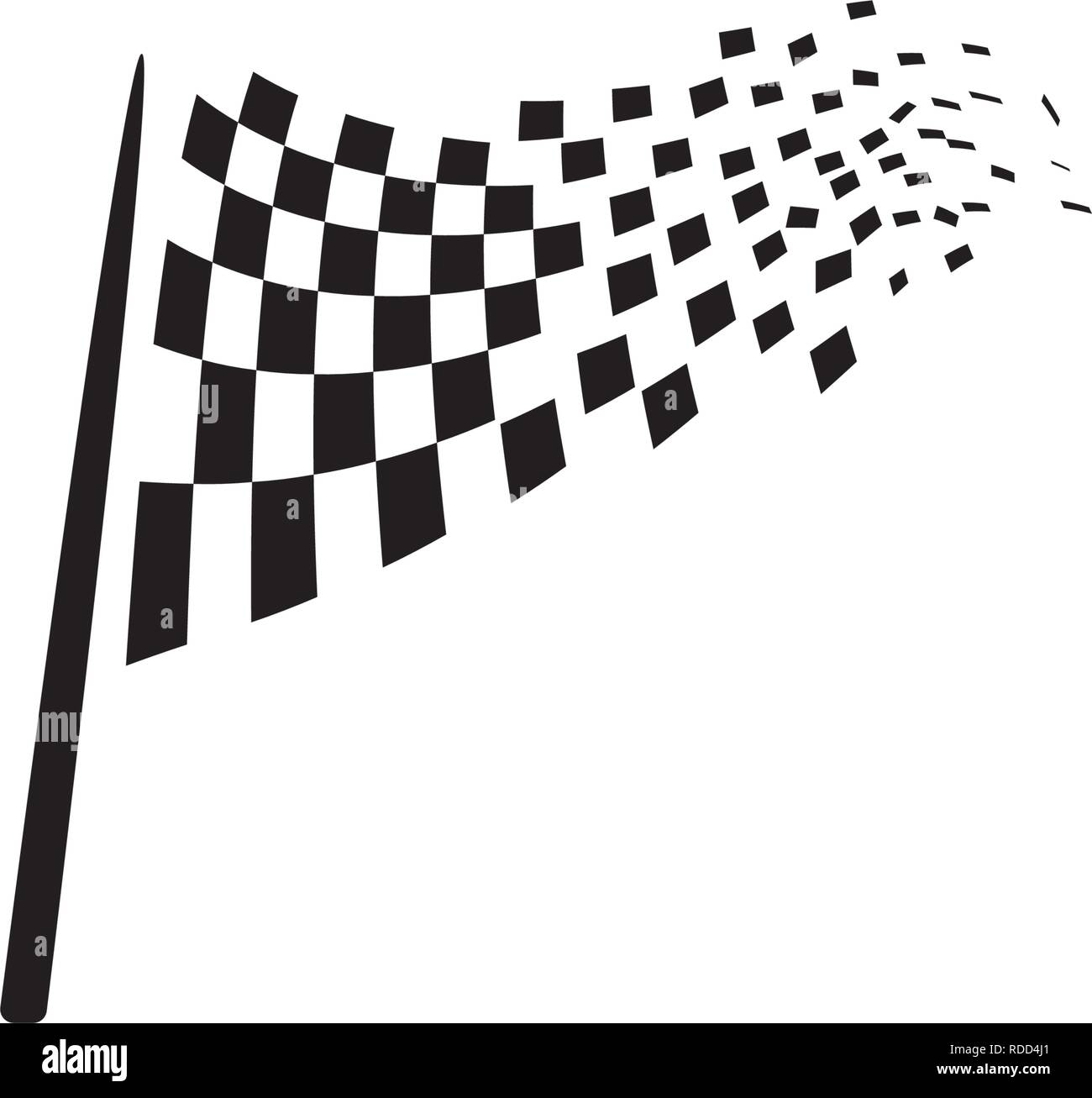 Race flag icon, simple design illustration vector Stock Vector Image ...