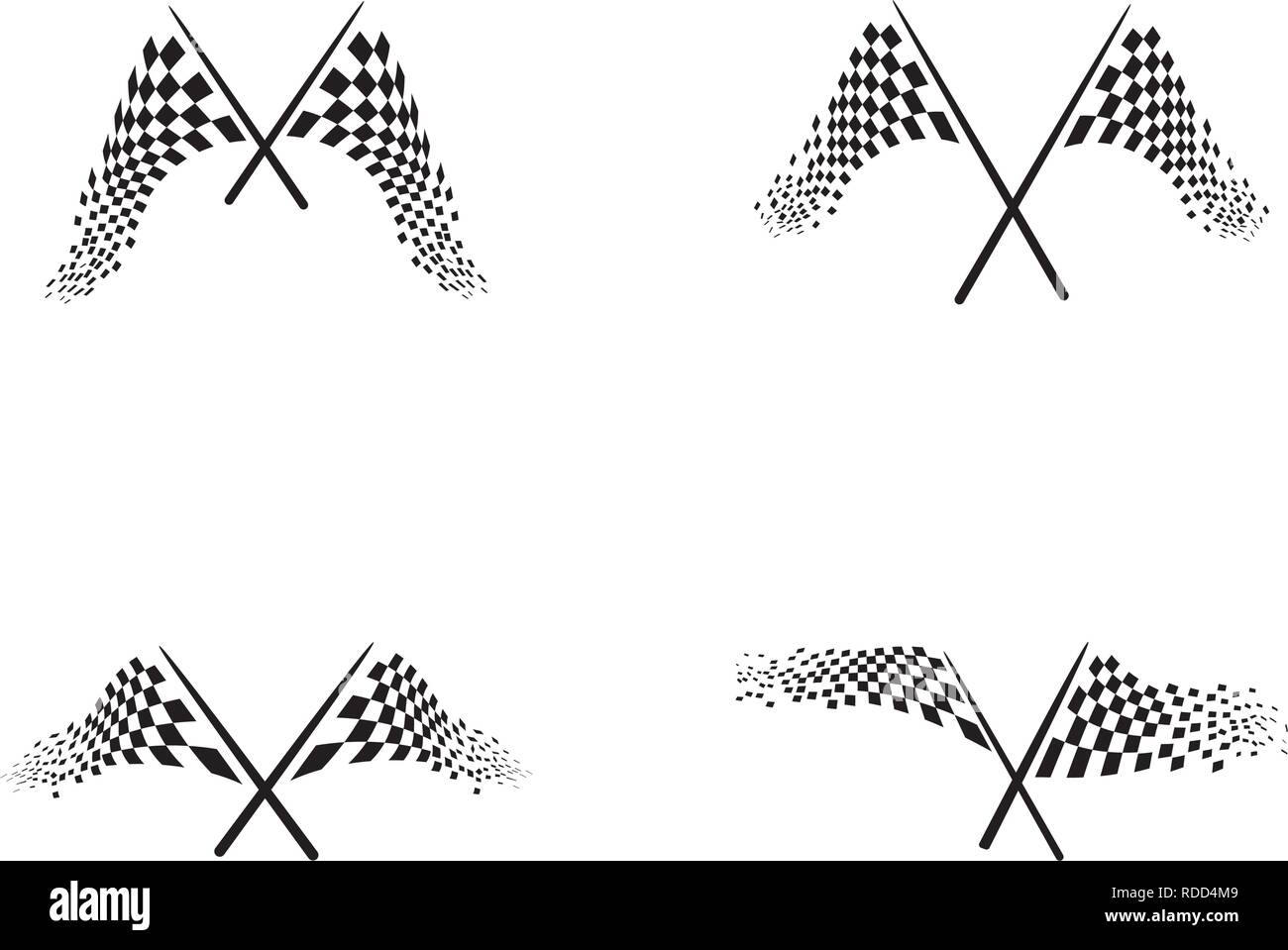 Race flag icon, simple design illustration vector Stock Vector Image ...