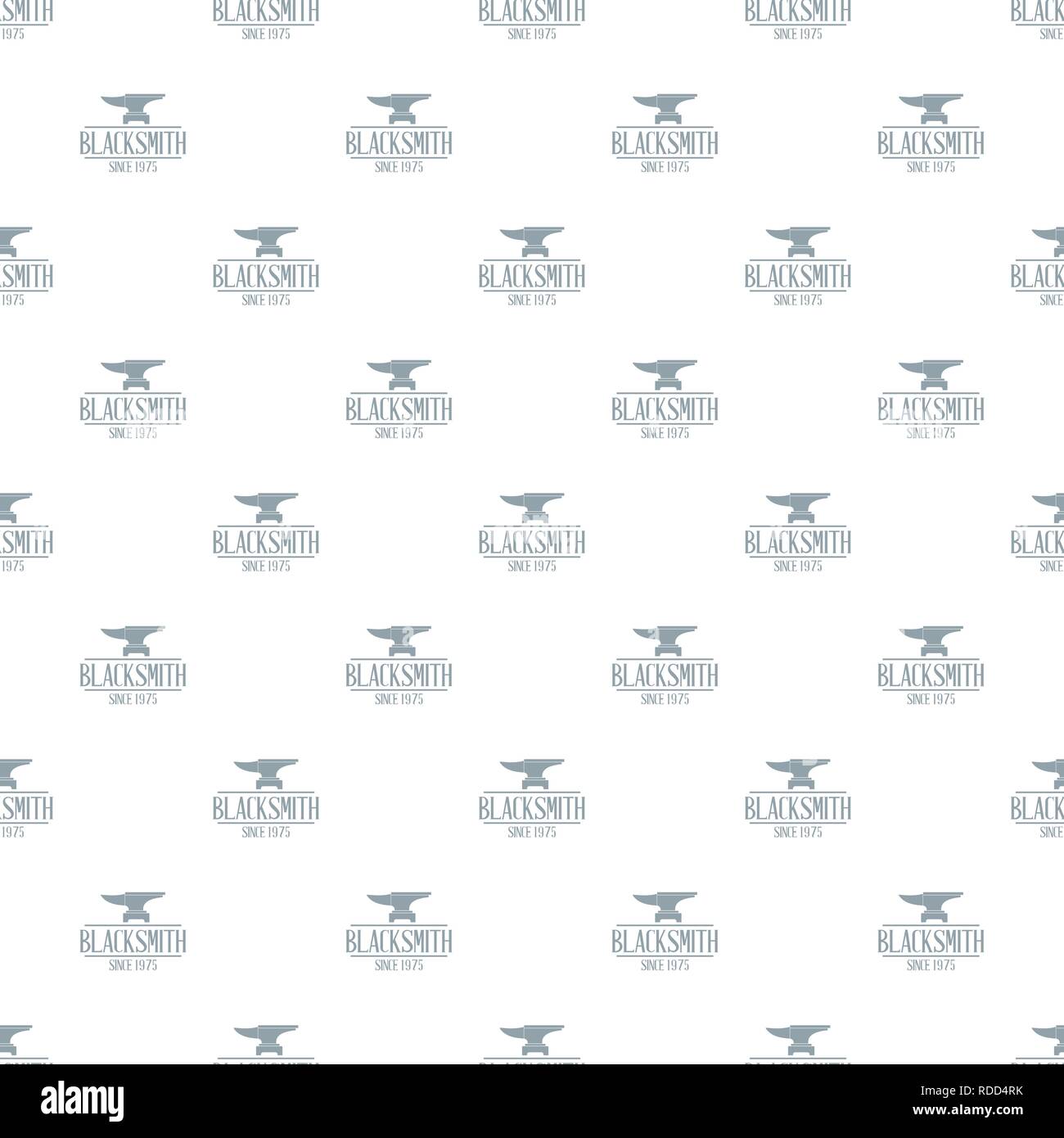 Master blacksmith pattern vector seamless Stock Vector