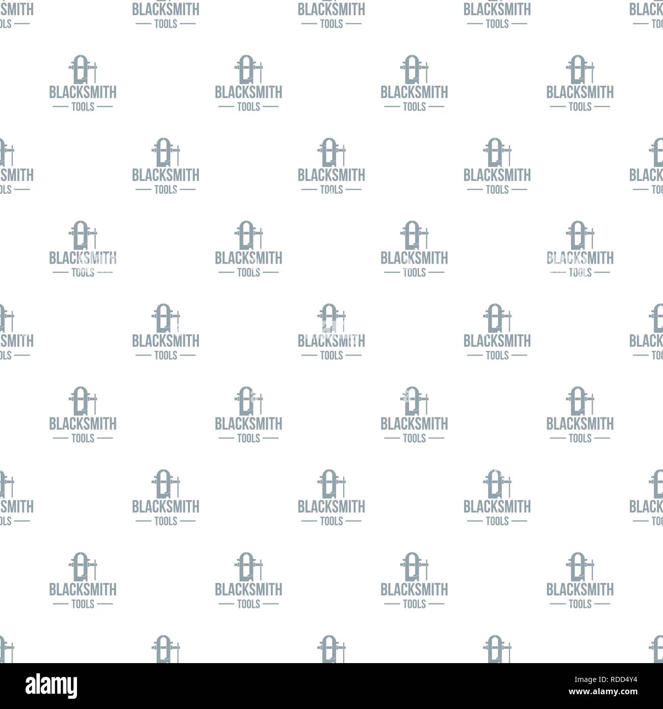 Blacksmith tool pattern vector seamless Stock Vector