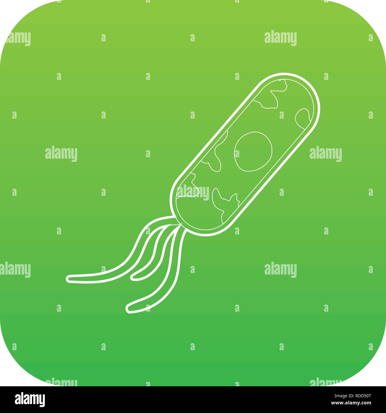 Microbe icon green vector Stock Vector Image & Art - Alamy