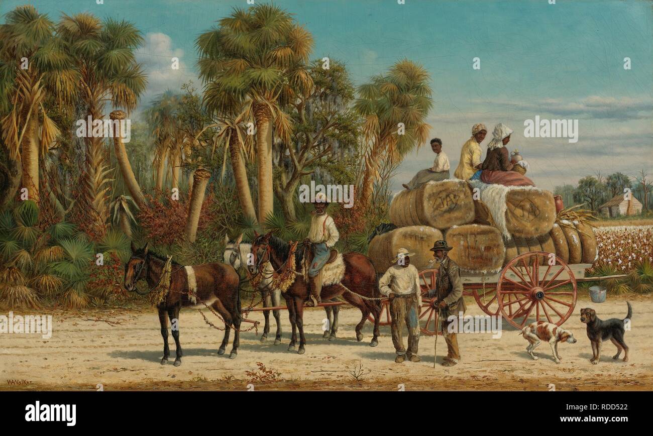 The Cotton Wagon. Museum: PRIVATE COLLECTION. Author: Walker, William Aiken. Stock Photo