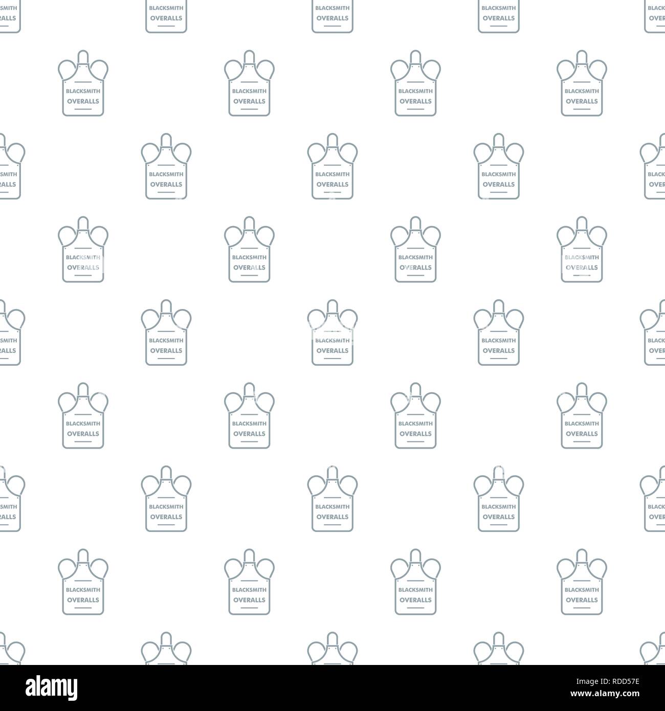 Overalls blacksmith pattern vector seamless Stock Vector