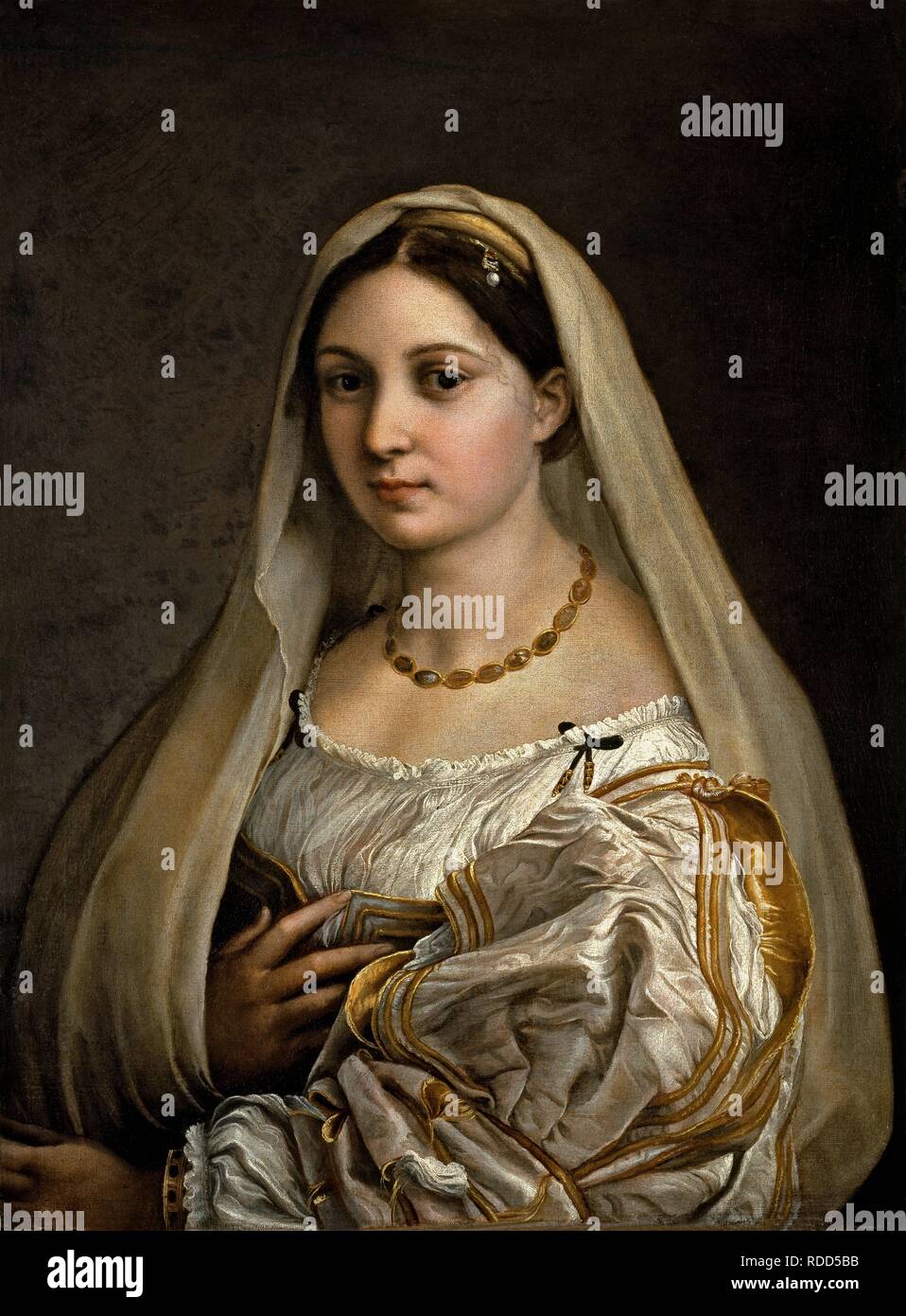 La donna velata (The woman with the veil). Museum: Palazzo Pitti