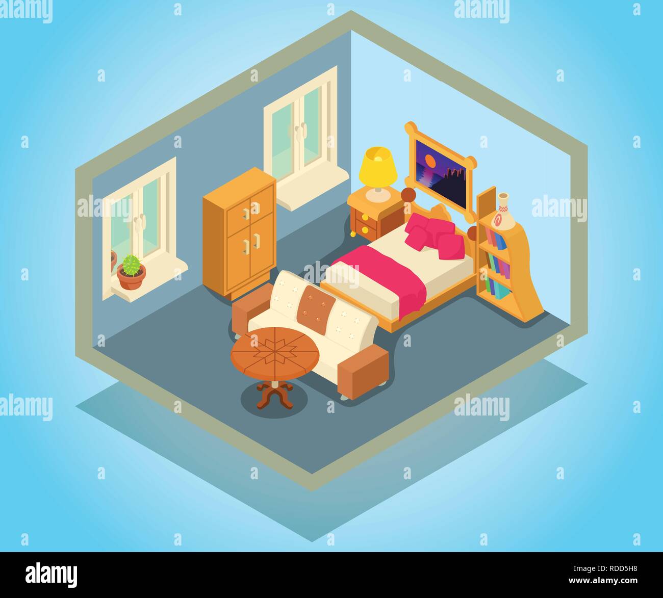Lodging concept banner, isometric style Stock Vector Image & Art - Alamy