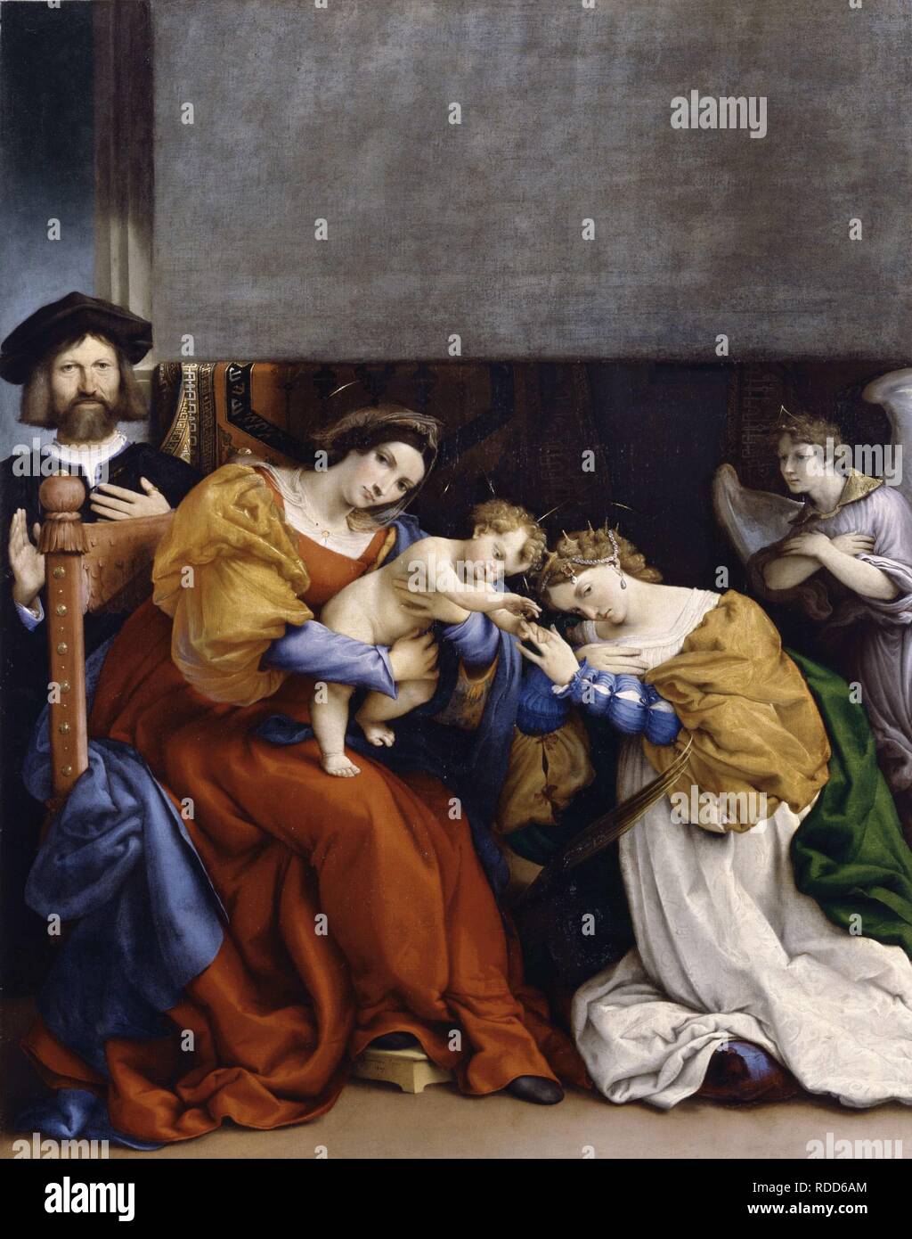 The Mystical Marriage of Saint Catherine with the Donor Niccolò Bonghi ...