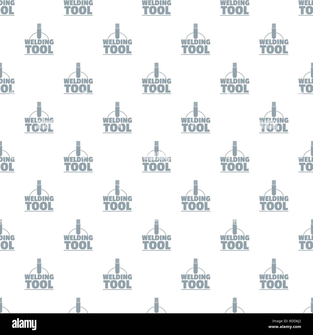 Welder worker pattern vector seamless Stock Vector