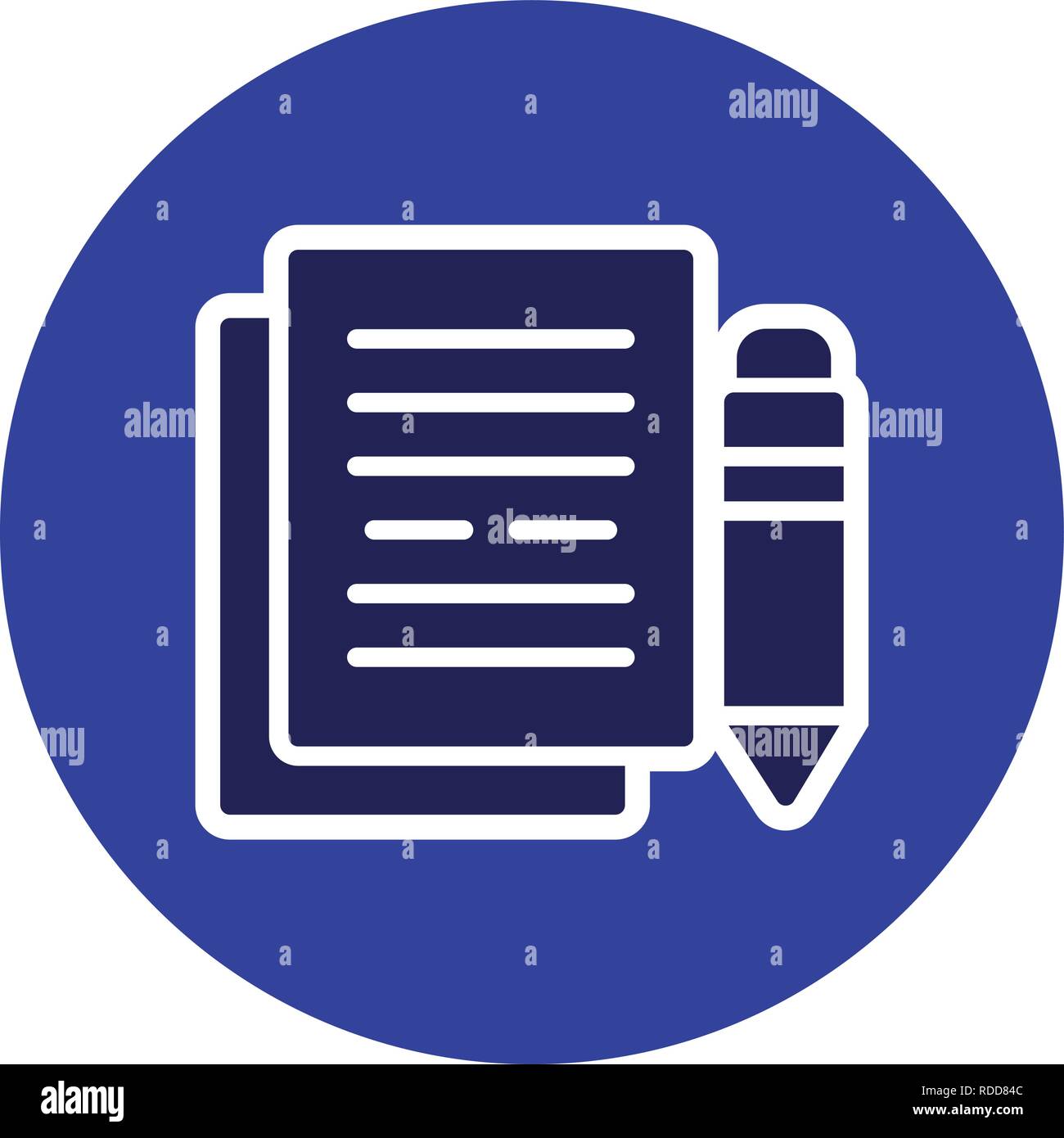 Documentation Vector Icon Sign Icon Vector Illustration For Personal And Commercial Use... Clean Look Trendy Icon... Stock Vector