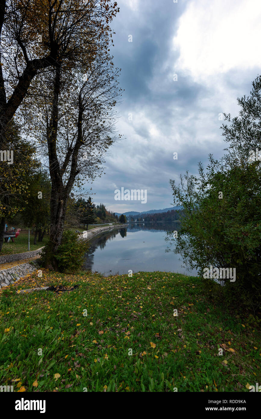 Views of a Park in Fusine, Croatia Stock Photo