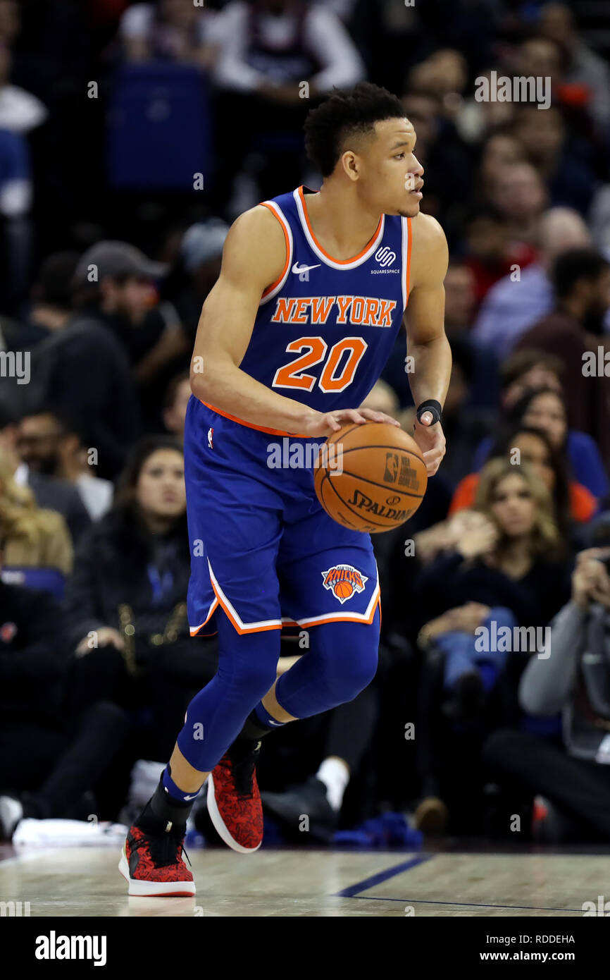 London, UK. 17th January 2019, The O2 Arena, London, England; NBA London Game, Washington Wizards versus New York Knicks; Kevin Knox of the New York Knicks Credit: Action Plus Sports Images/Alamy Live News Stock Photo