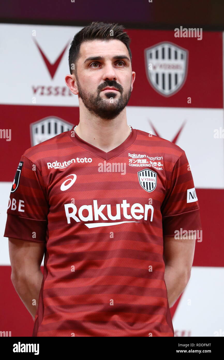 Hyogo Japan 17th Jan 19 David Villa Vissel Football Soccer Vissel Kobe Announced New Signing Players And New Jersey For 19 Season In Hyogo Japan Credit Naoki Nishimura Aflo Sport Alamy Live News