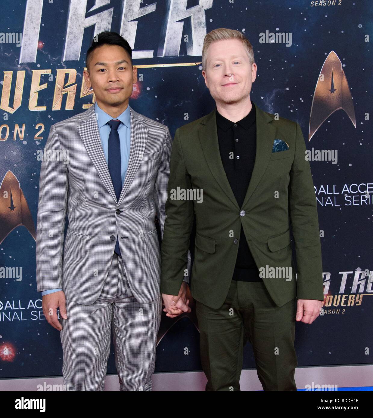 New York, NY, USA. 17th Jan, 2019. Anthony Rapp, Guest at arrivals for STAR TREK: DISCOVERY Official Season 2 Premiere Screening, Conrad New York, New York, NY January 17, 2019. Credit: RCF/Everett Collection/Alamy Live News Stock Photo