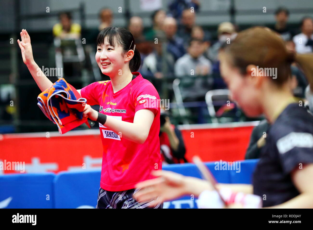 L-R) Hina Hayata, Kasumi Ishikawa, JANUARY 18, 2019 - Table Tennis : All  Japan Table Tennis Championships 2019