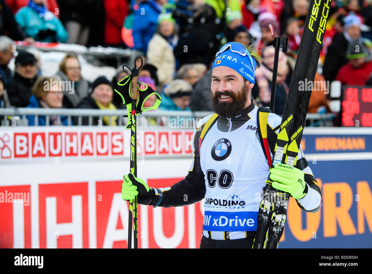Ruhpolding, Germany. 17th Jan, 2019. Biathlon: World Cup, 10 km sprint ...