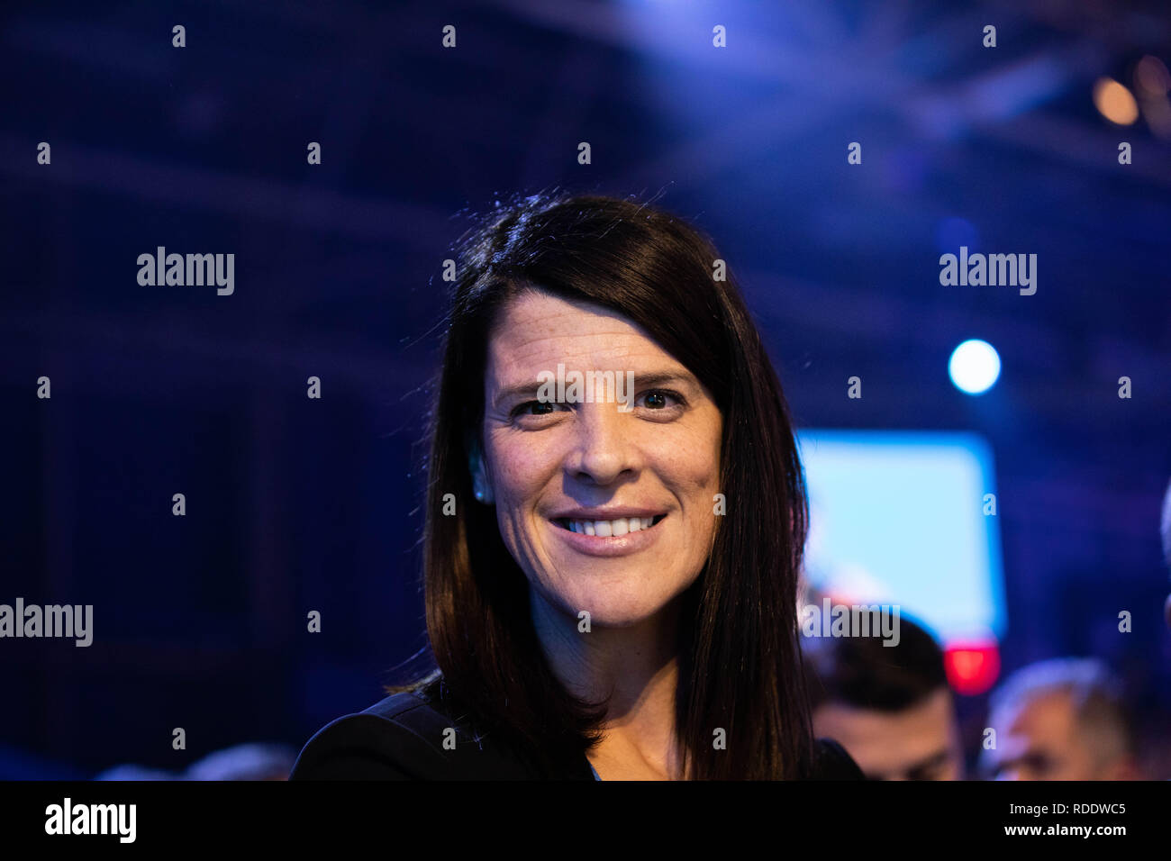 January 18, 2019 - Madrid, Spain - Ruth Beitia, Spanish athlete and secretary of Sports in the National Executive of the Popular Party. The PP celebrates its national convention to establish the main lines of its electoral program for the three elections scheduled for May 26 and are key to gauge the leadership of the popular president, Pablo Casado. (Credit Image: © Jesus Hellin/ZUMA Wire) Stock Photo