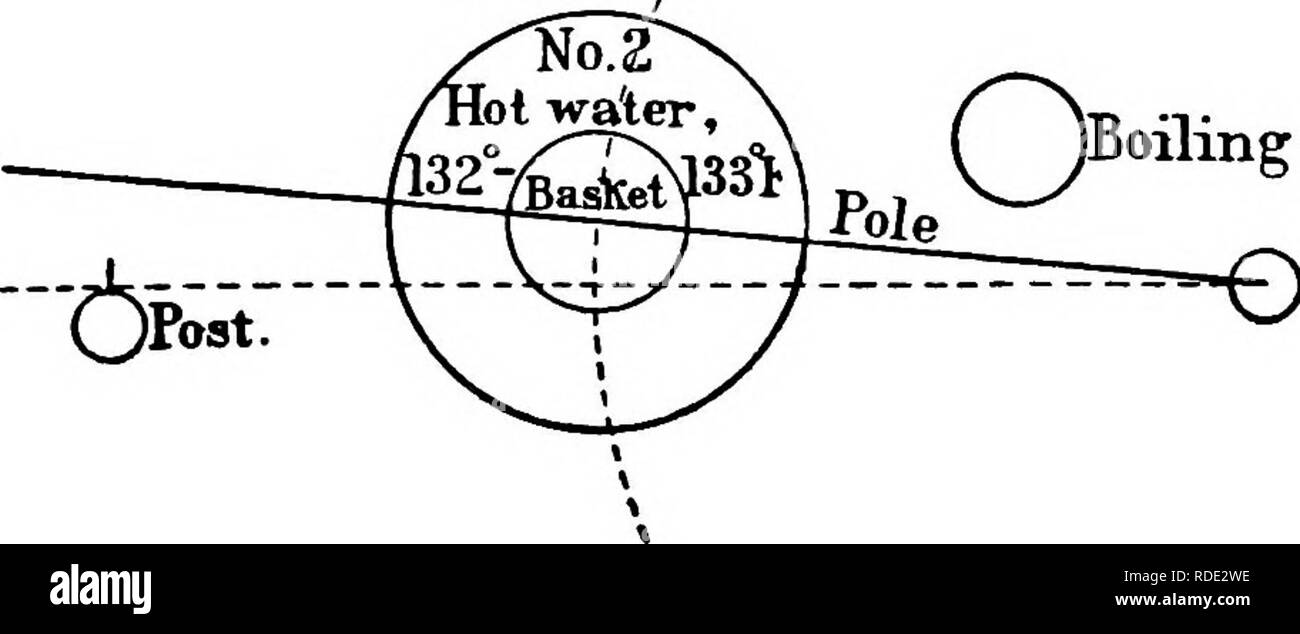 . Diseases of economic plants . Plant diseases. { ^Boiling water.. iPost. Fia. 159. — Diagram showing a convenient arrangement of utensils for the Jensen hot-water treatment. After Swingle. maintained as nearly as possible: For barley, 15 minutes at 52° C. (125.6° F.). For wheat, 10 minutes at 54° C. (129.2° F.). In treating barley, if the temperature should rise above 52° C. (125.6° F.), the time of immersion must be reduced to ten minutes at 53 ° C. (127.4 ° F.), or five min-. Please note that these images are extracted from scanned page images that may have been digitally enhanced for reada Stock Photo