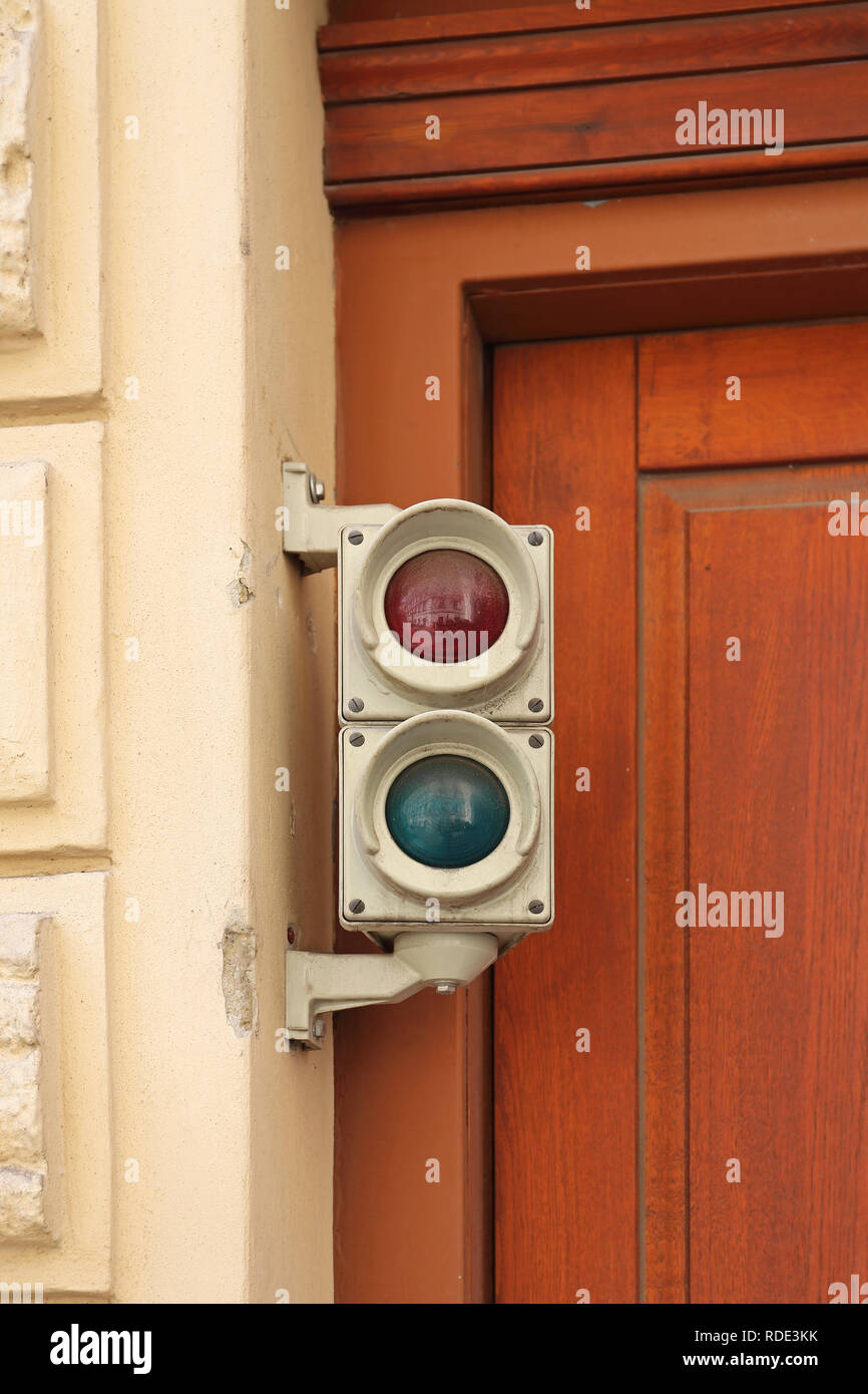 Traffic Light For Parking Garage Signal Stock Photo Alamy