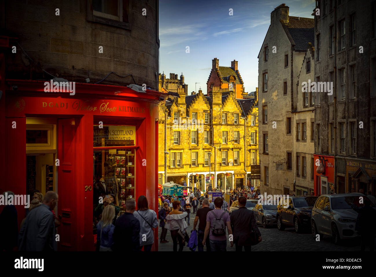 Europa, Großbritannien, Schottland, Edinburgh, Victoria Street Stock Photo