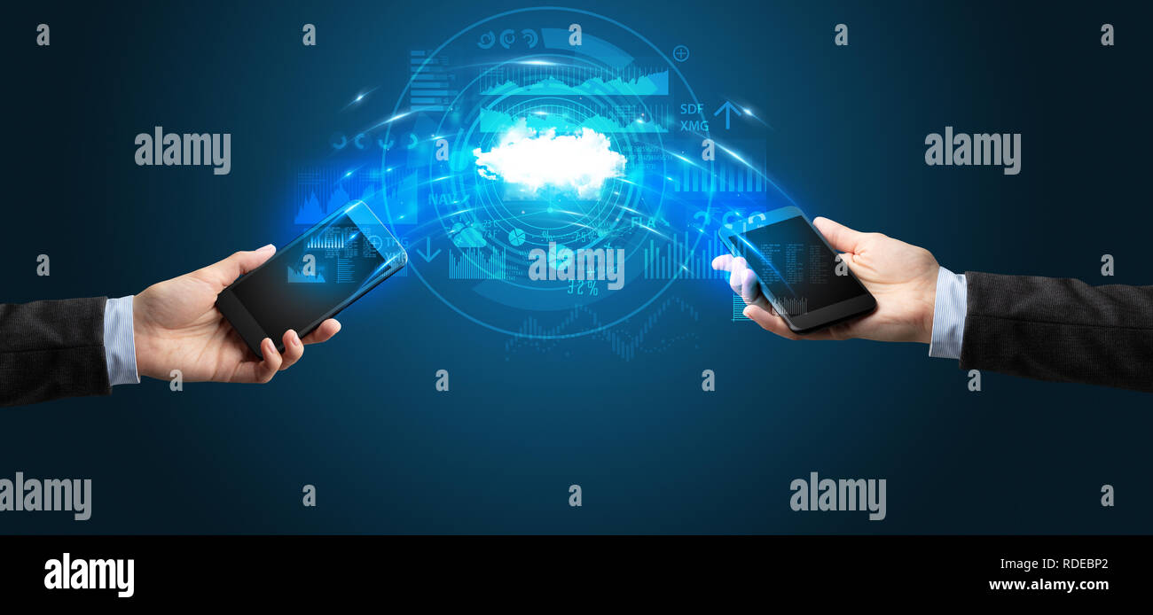 Syncing with mobile hi-res stock photography and images - Alamy