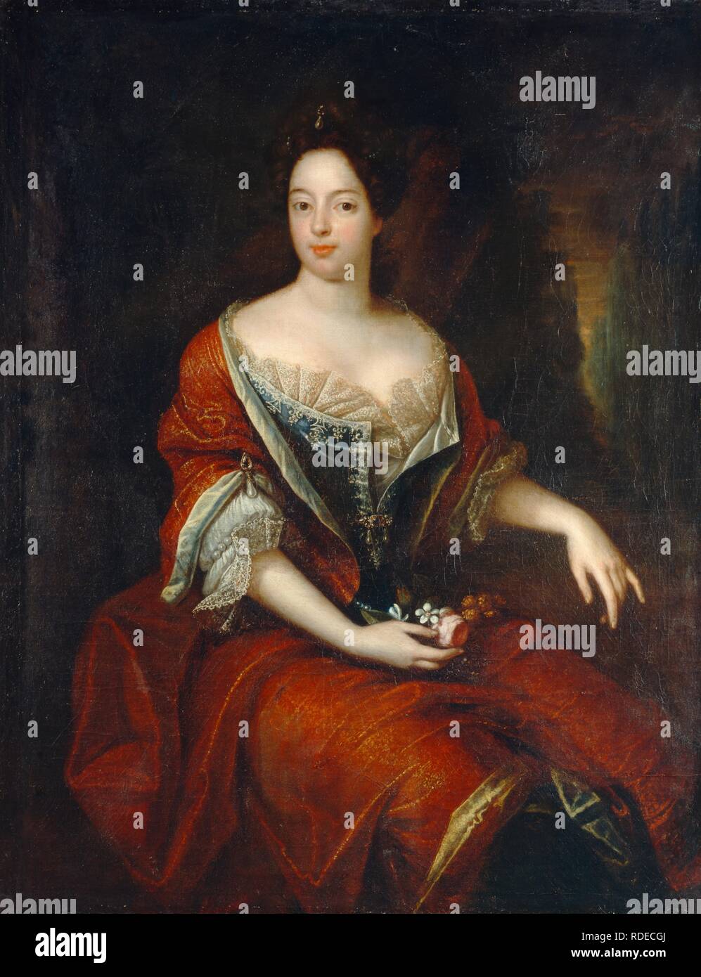 Sophia Charlotte of Hanover (1668-1705), Queen consort in Prussia. Museum: Stiftung Preußische Schlösser und Gärten Berlin-Brandenburg. Author: Jouvenet, Nöel, III. Stock Photo