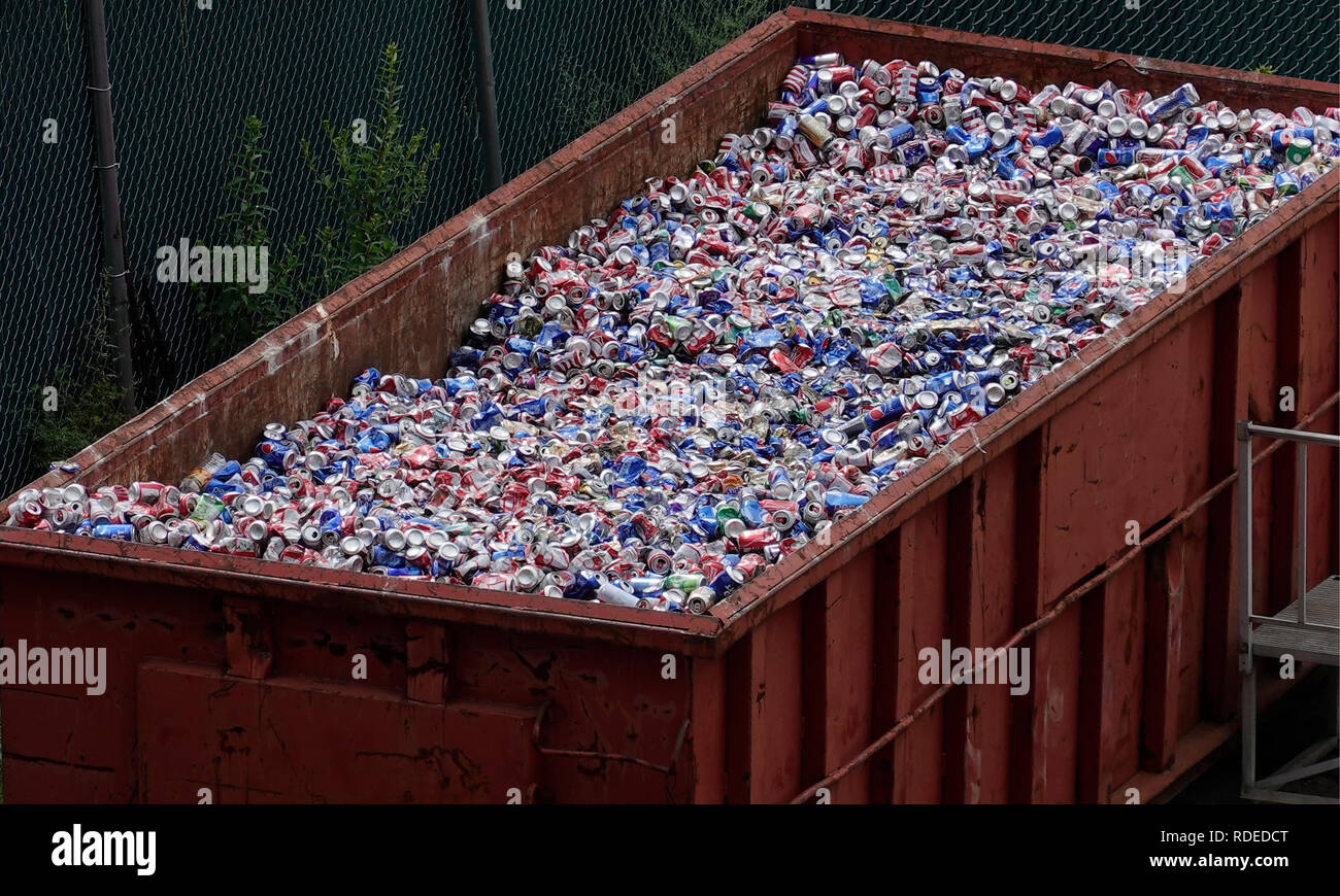 Manchester New Hampshire junk yard recycling Stock Photo Alamy