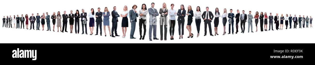 leader and professional business team standing together Stock Photo - Alamy