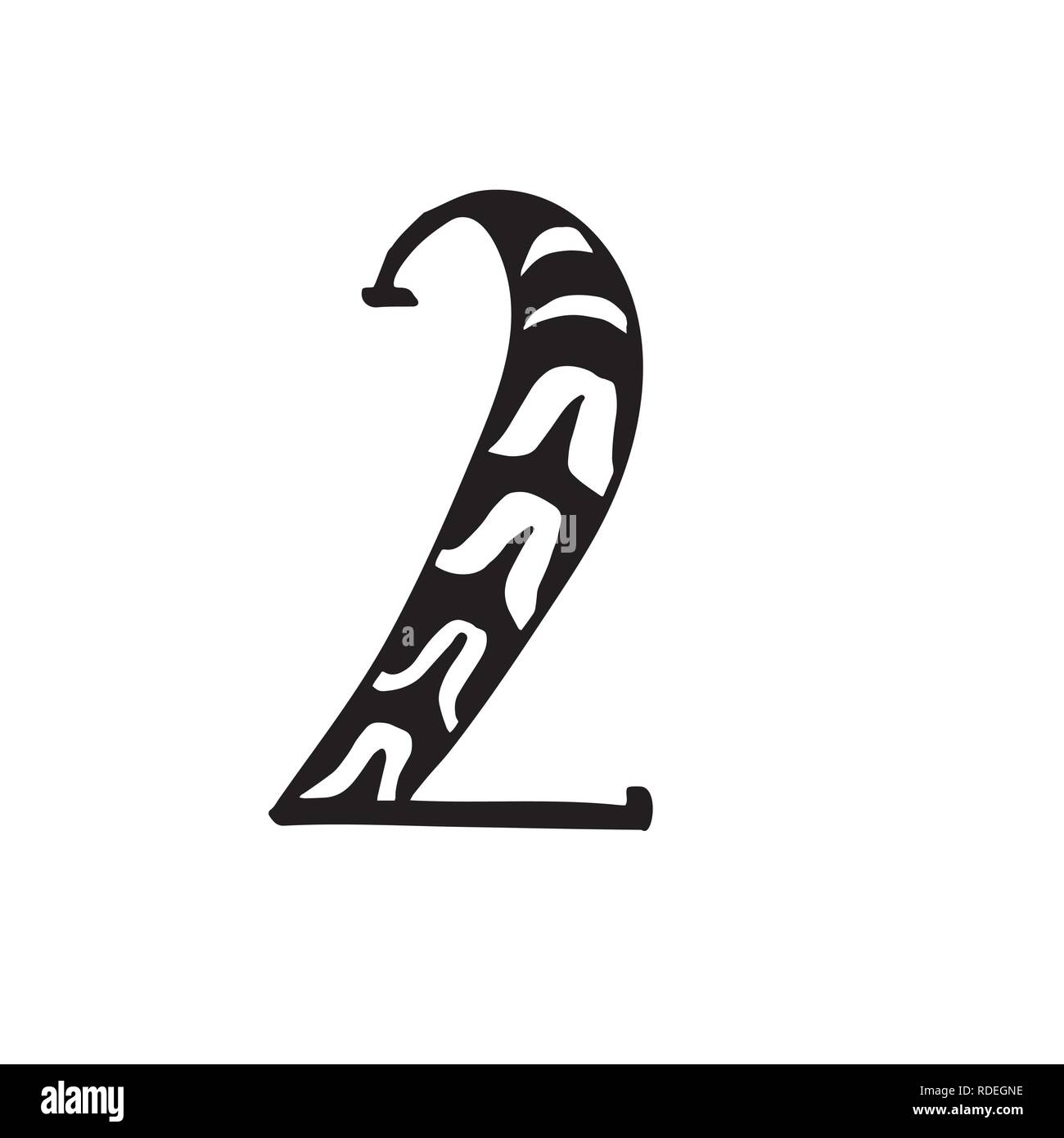 Brush lettering numbers Stock Vector Image & Art Alamy