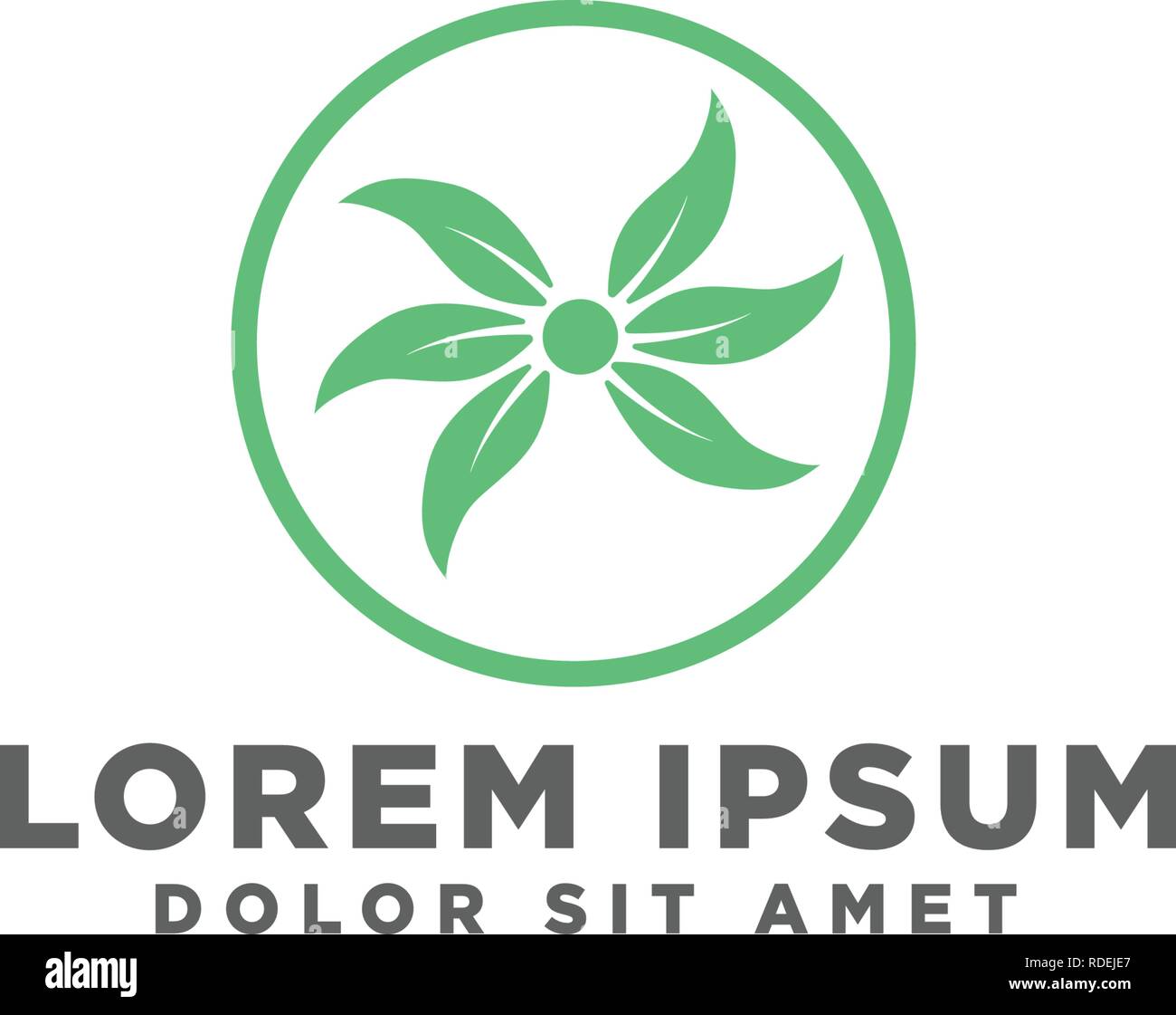 eco leaf nature star logo template vector illustration, icon element ...