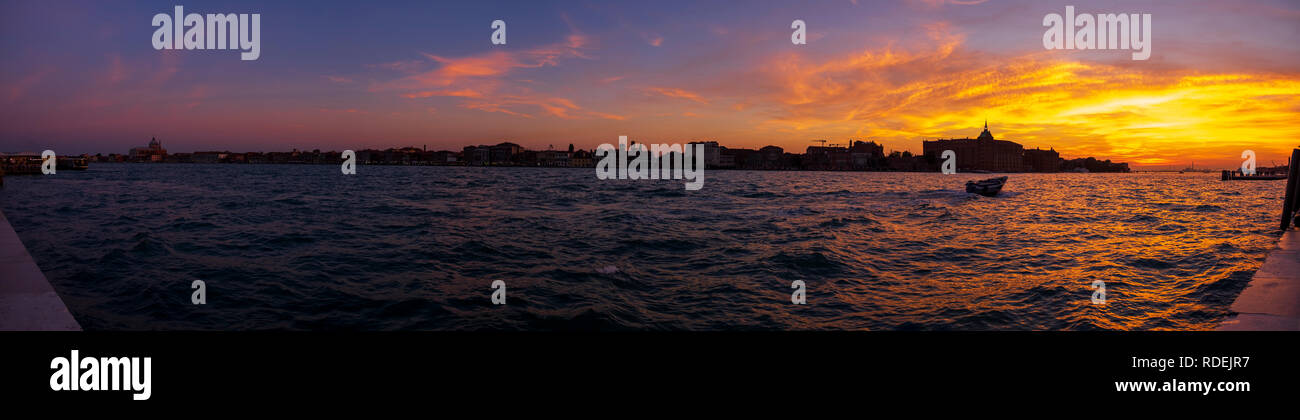 La Giudecca island. Big panorama. Stock Photo