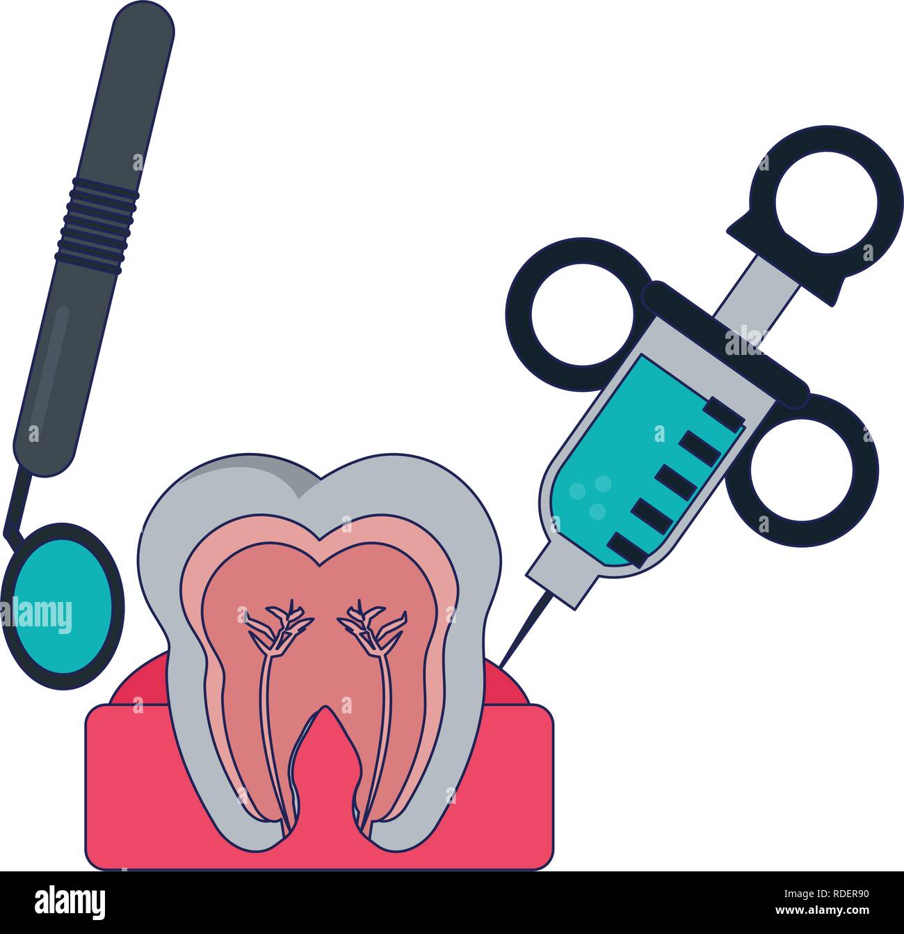 Medical Dental treatment Stock Vector Image & Art - Alamy