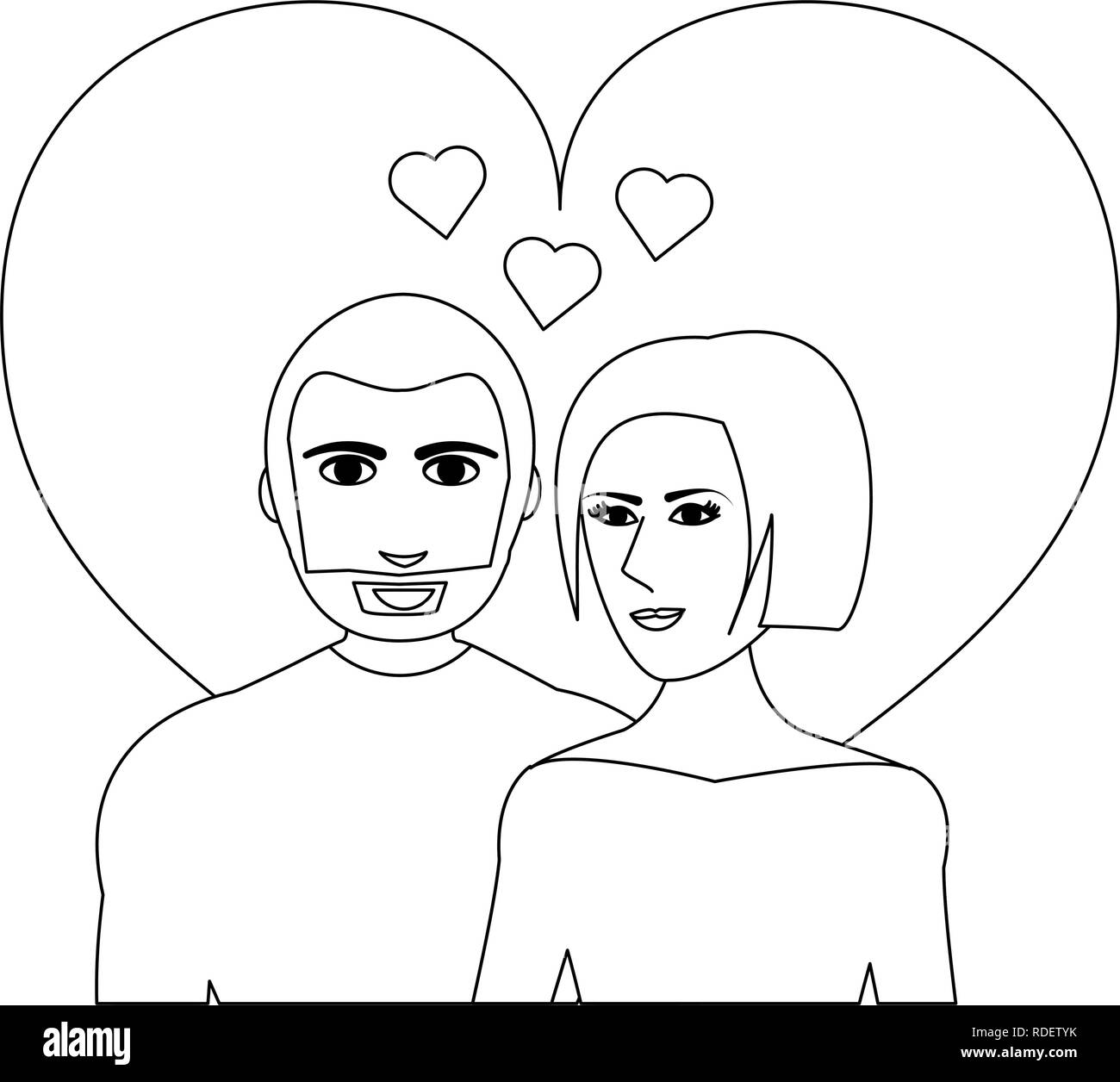 Couple in love Stock Vector Image & Art - Alamy