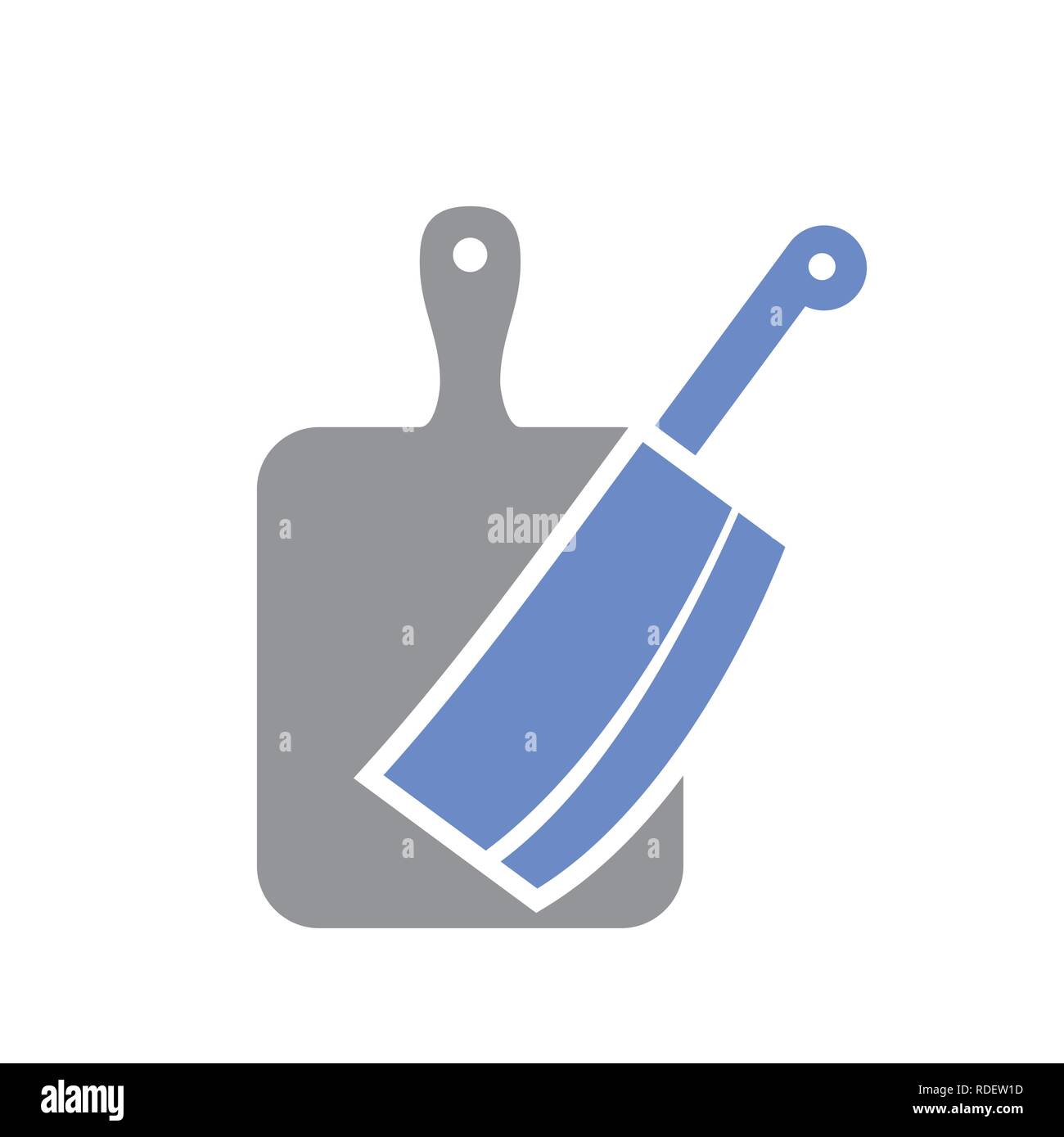 Cleaver icon on white background for graphic and web design, Modern ...