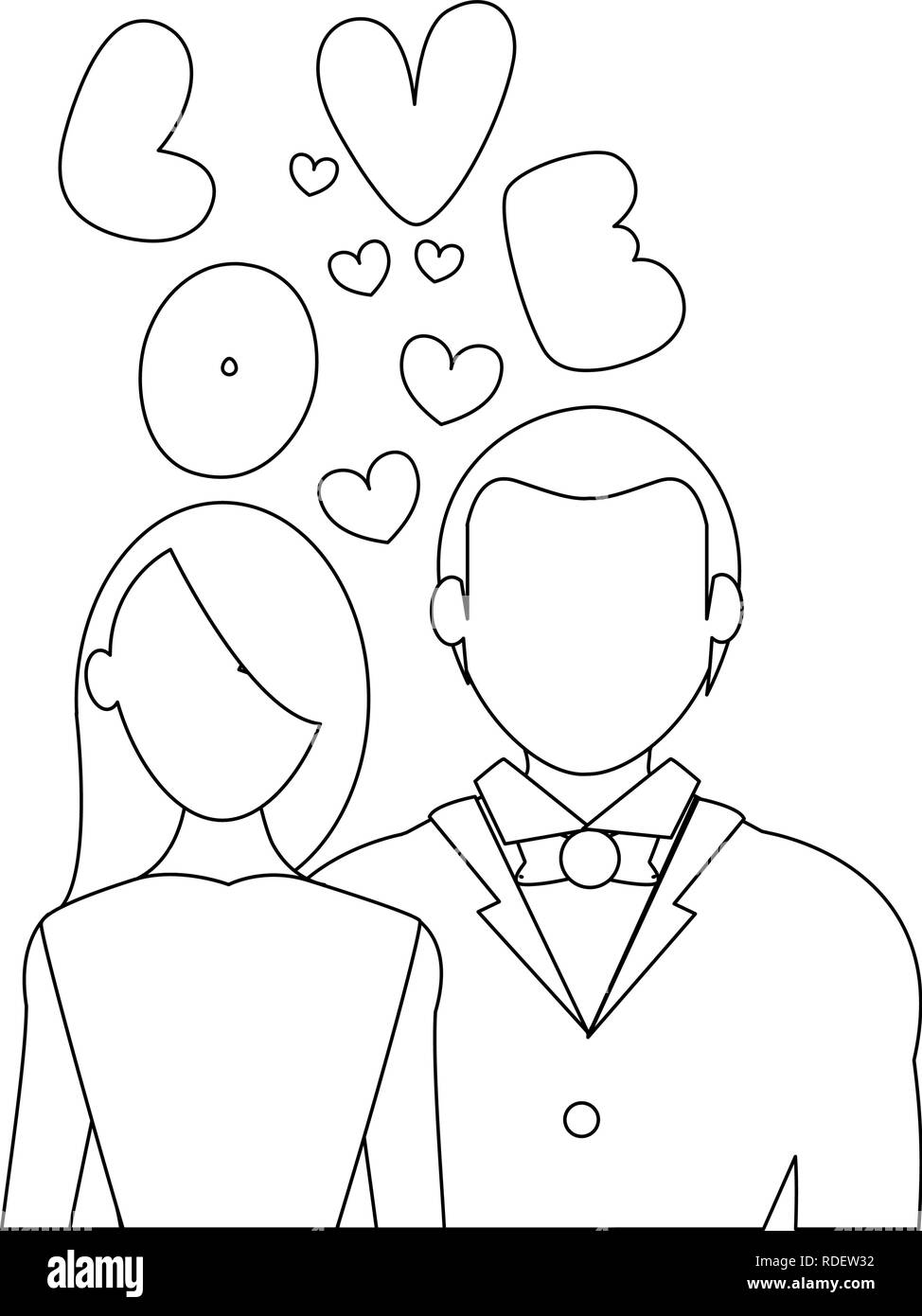 Couple in love Stock Vector Image & Art - Alamy