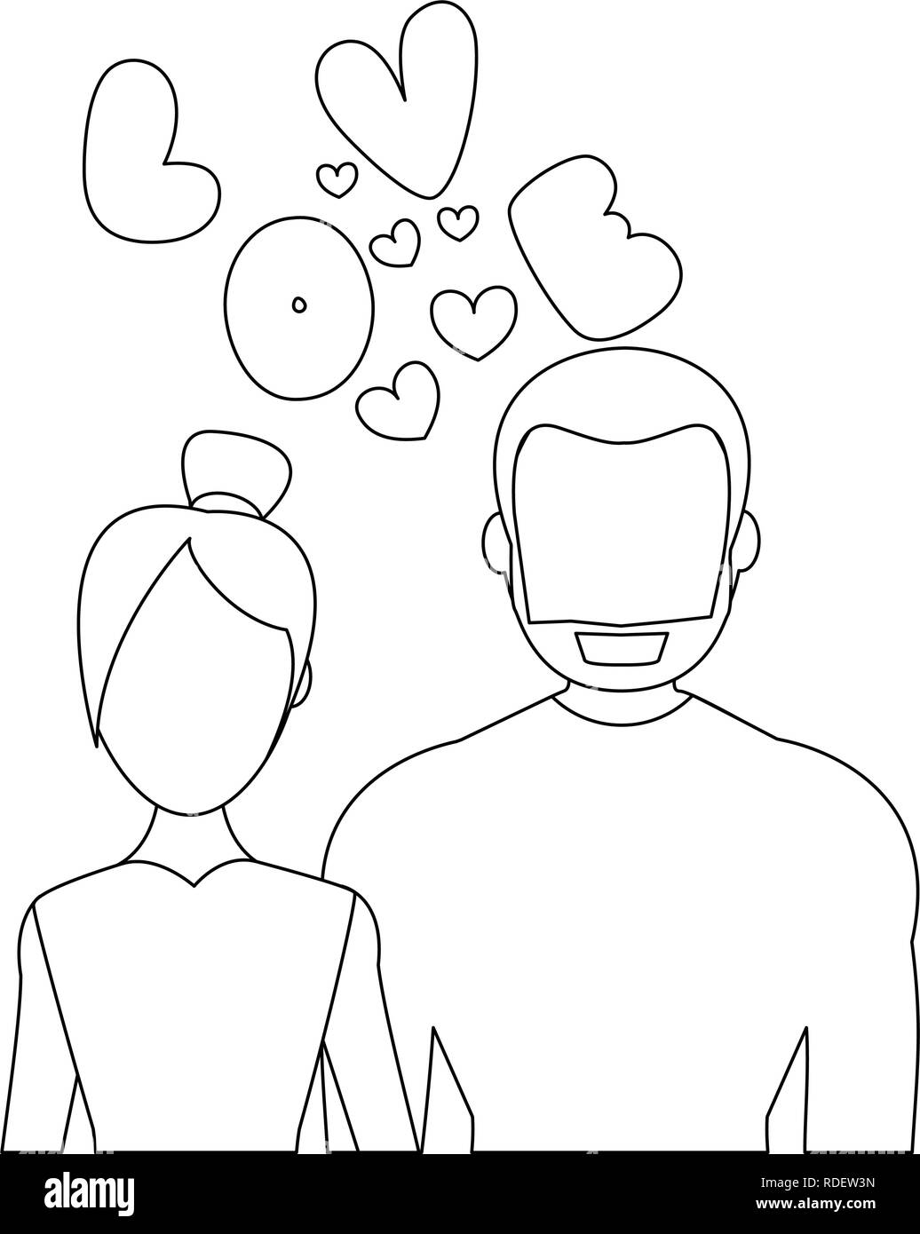 Couple in love Stock Vector Image & Art - Alamy