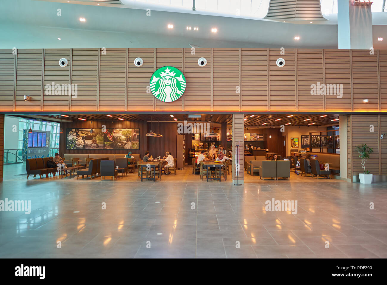 KUALA LUMPUR, MALAYSIA  CIRCA MAY, 2014 Starbucks coffee shop at