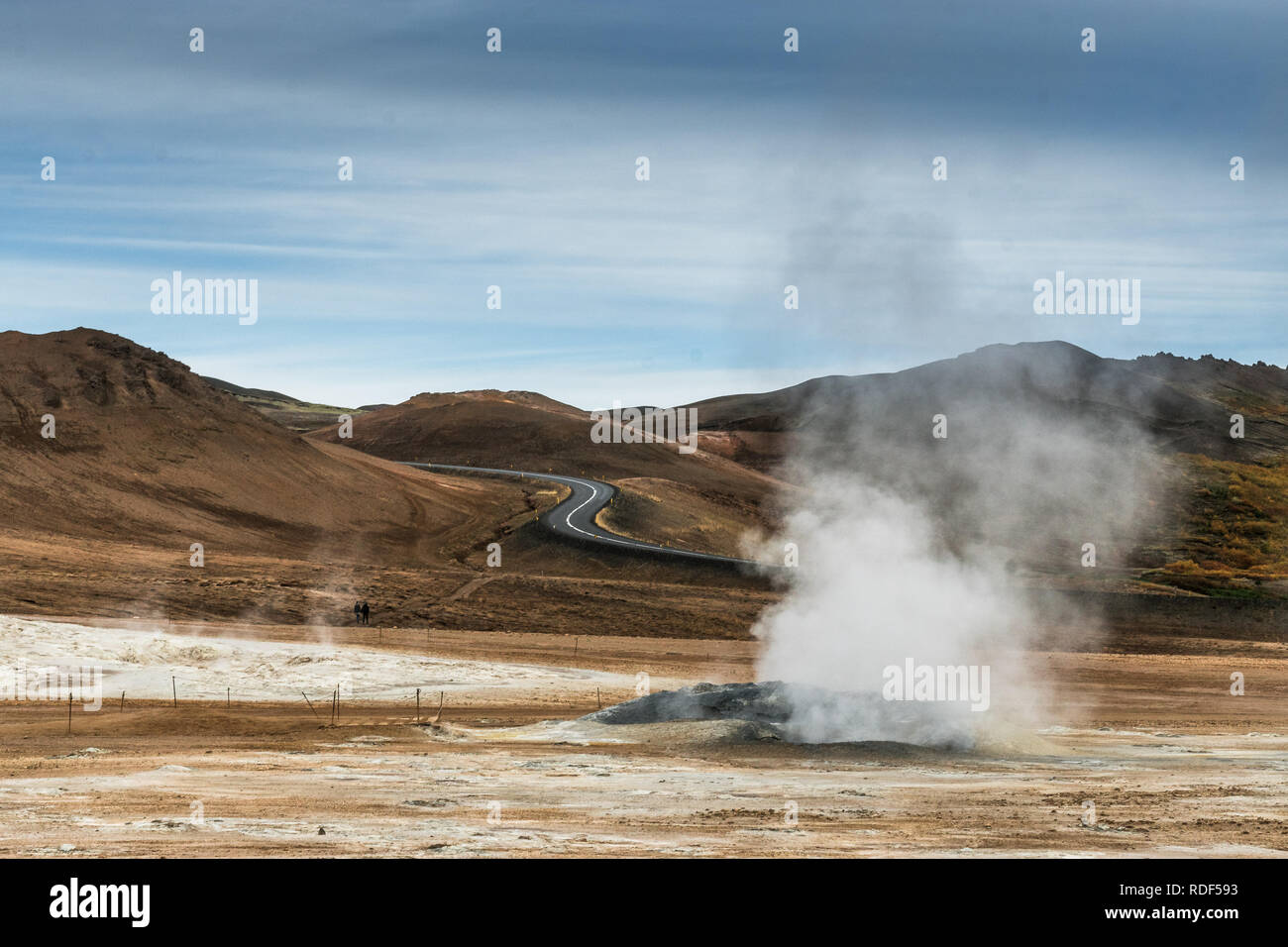Heisse Quellen bei Namafjall am Myvatn See, Island Stock Photo - Alamy