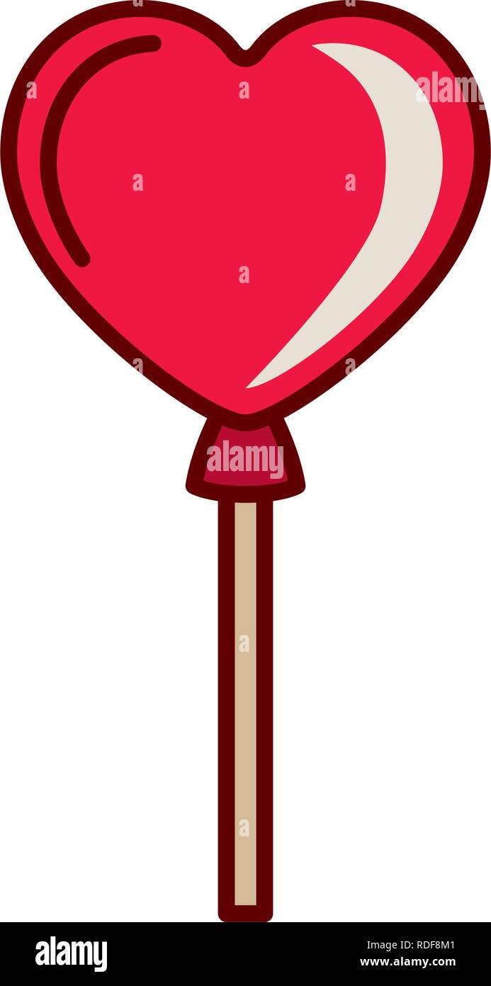 heart shaped balloon isolated icon Stock Vector Image & Art - Alamy