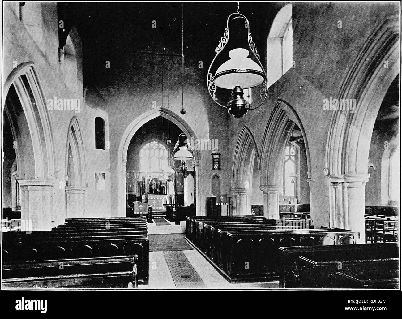 . The Victoria history of the county of Bedford. Natural history. Shillincton Church : Chanckl looking West. Stotfold Church : Interior looking East. Please note that these images are extracted from scanned page images that may have been digitally enhanced for readability - coloration and appearance of these illustrations may not perfectly resemble the original work.. Page, William, 1861-1934, ed; Doubleday, H. Arthur (Herbert Arthur), 1867-1941. Westminster [A. Constable] Stock Photo