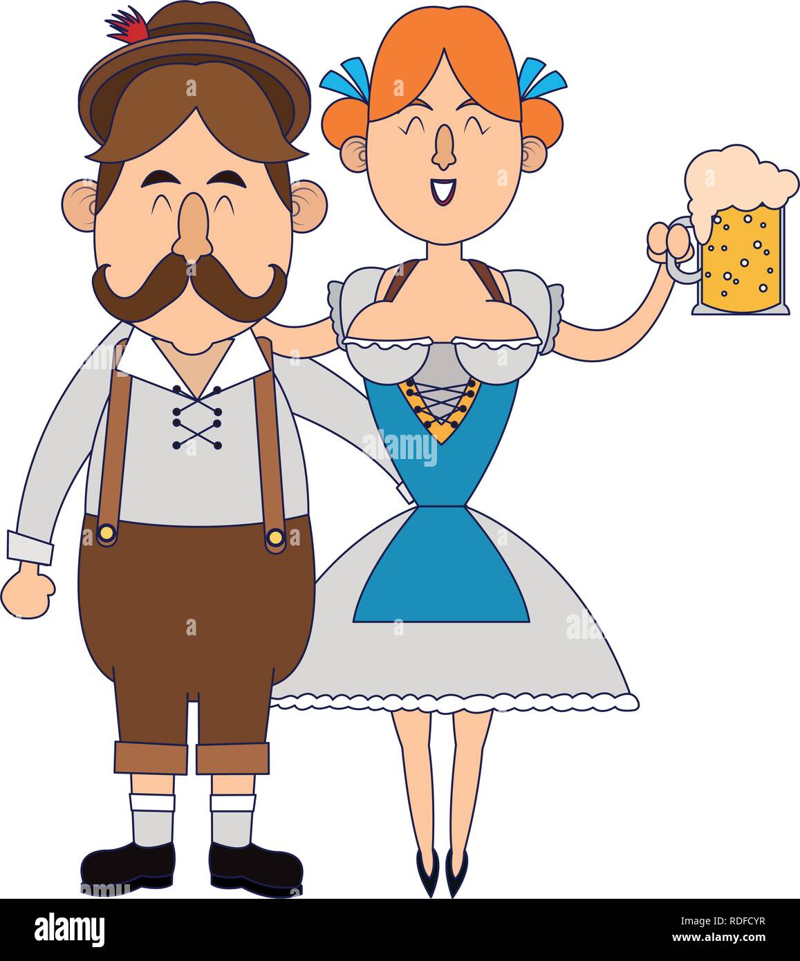 German Oktoberfest Cartoon High Resolution Stock Photography And Images Alamy