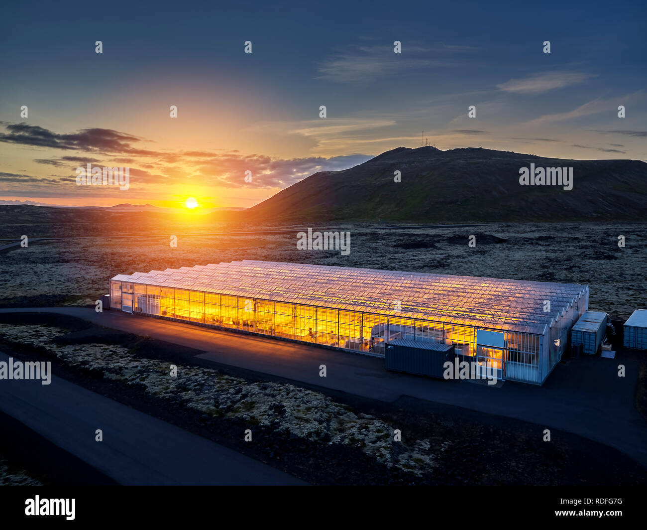 Greenhouse, Reykjanes Peninsula, Iceland Stock Photo Alamy