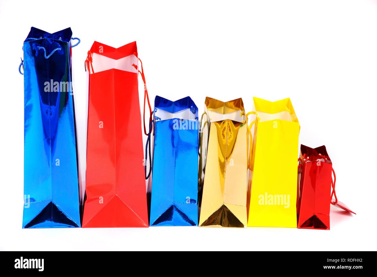 Colorful shiny paper bags Stock Photo Alamy