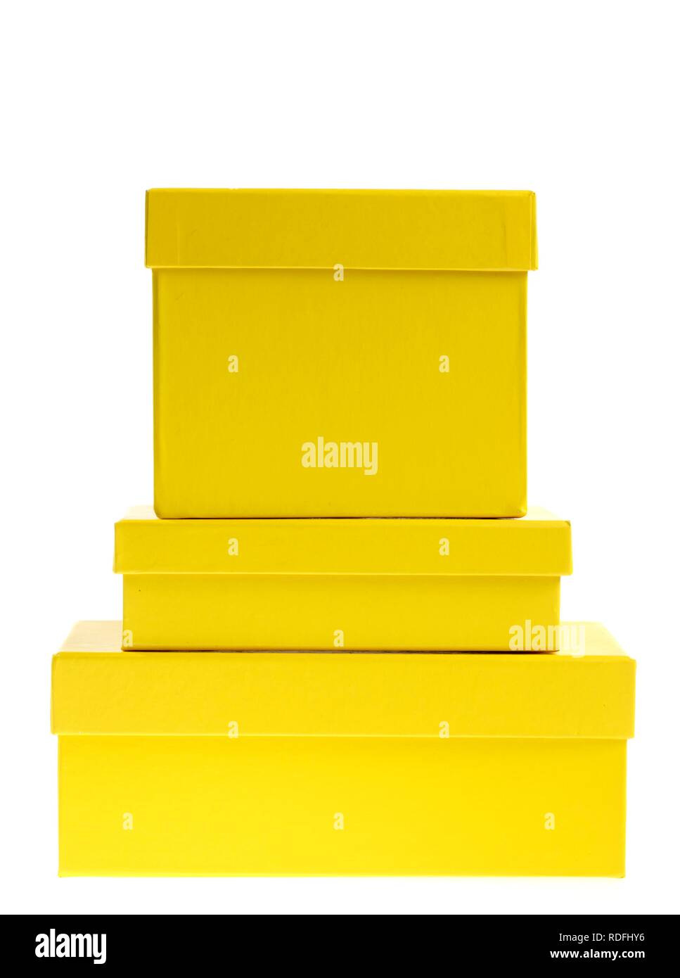 Cardboard boxes, gift boxes Stock Photo Alamy