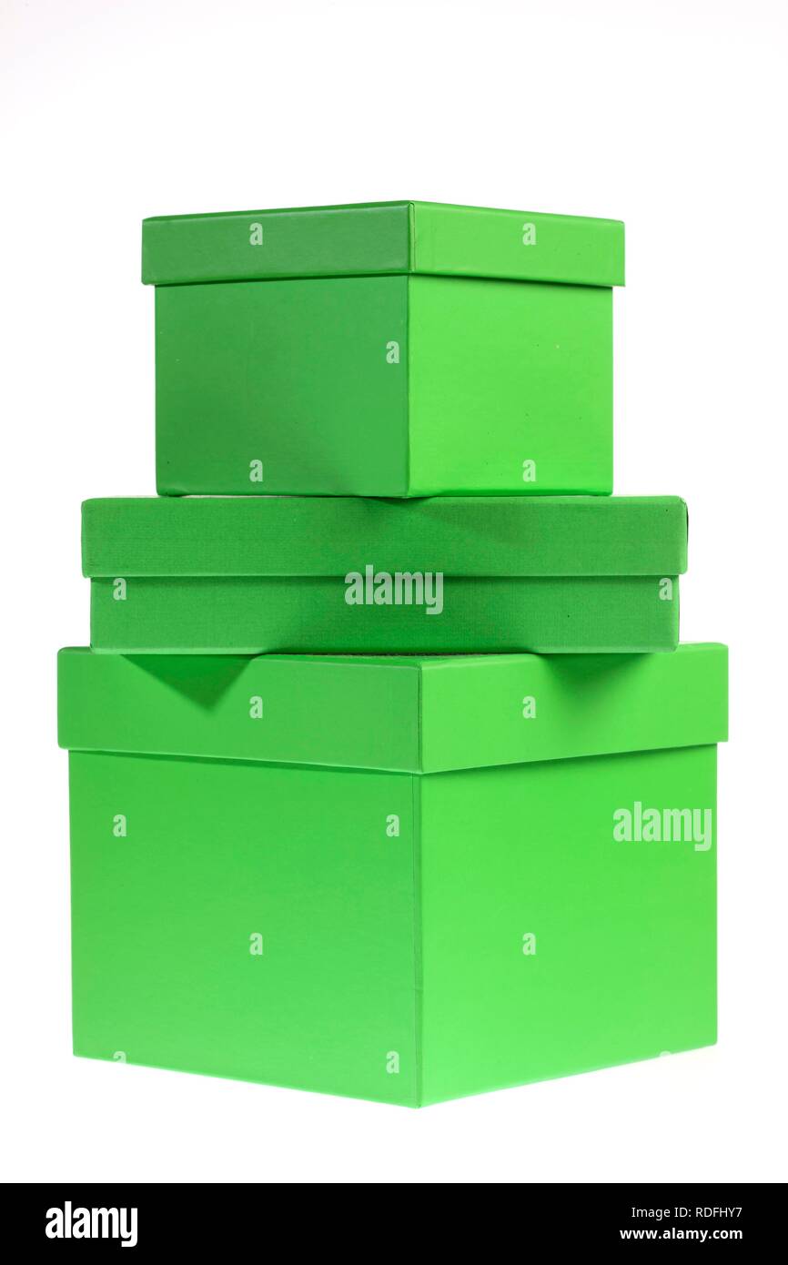 Cardboard boxes, gift boxes Stock Photo Alamy