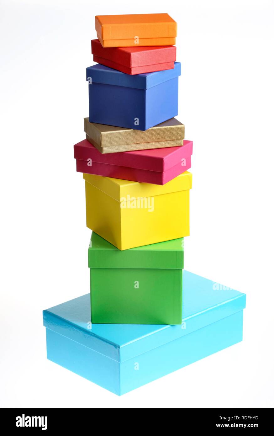 Cardboard boxes, gift boxes Stock Photo