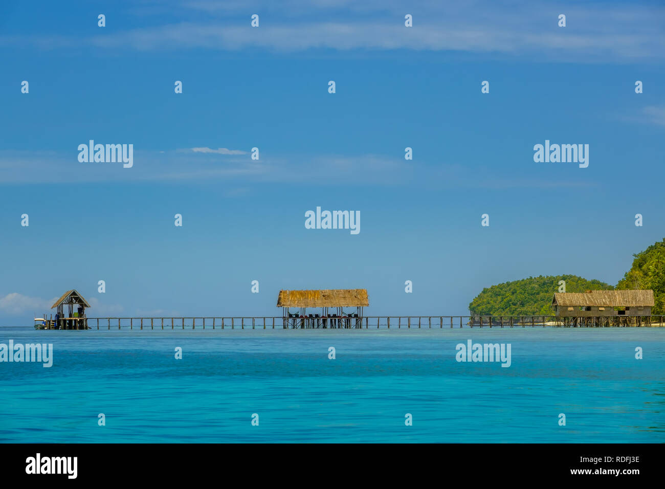 https://c8.alamy.com/comp/RDFJ3E/indonesia-tropical-island-early-evening-long-wooden-jetty-and-several-sheds-RDFJ3E.jpg